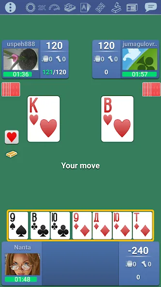 Thousand 1000 Online card game  [МОД Menu] Screenshot 5