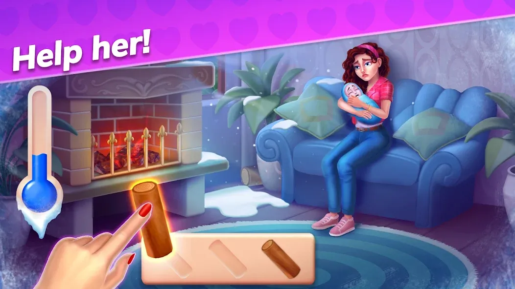 Emma's Mansion: Design & Match  [МОД Много монет] Screenshot 2
