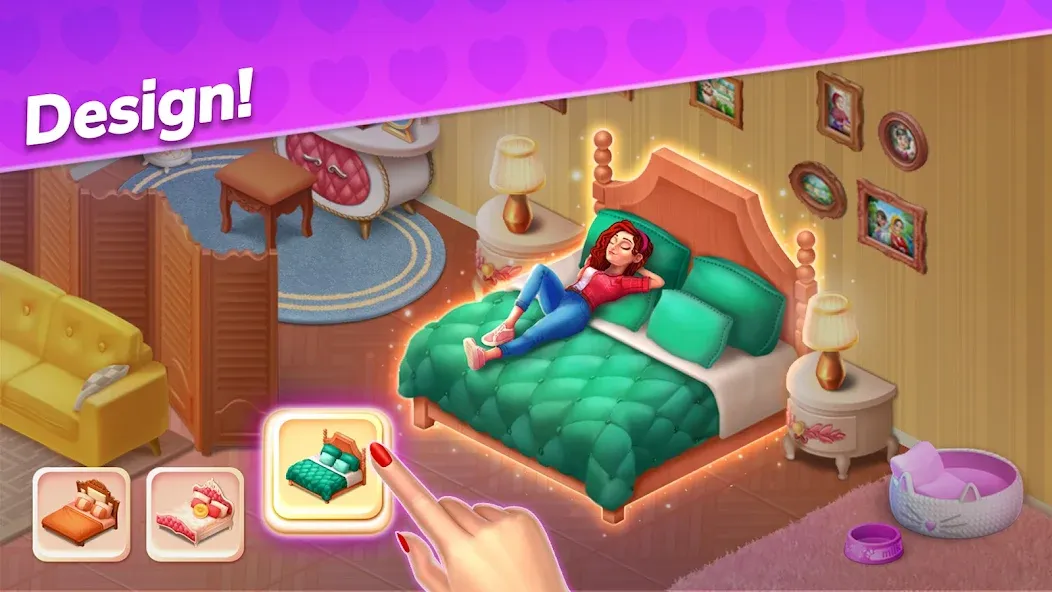 Emma's Mansion: Design & Match  [МОД Много монет] Screenshot 4