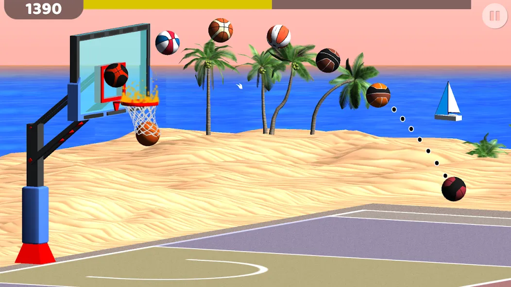 Basketball: Shooting Hoops  [МОД Бесконечные монеты] Screenshot 2