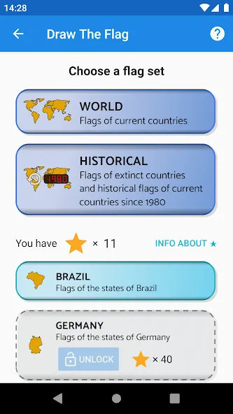 Draw The Flag - Quiz & Maker  [МОД Много монет] Screenshot 2