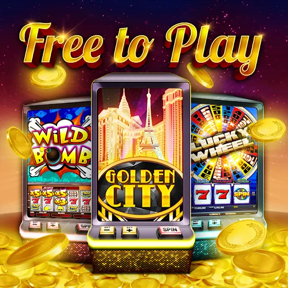 Golden City Casino (Голден Сити Казино)  [МОД Бесконечные монеты] Screenshot 1