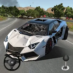 Скачать взлом Mega Car Crash Simulator (Мега Кар Краш Симулятор)  [МОД Меню] на Андроид