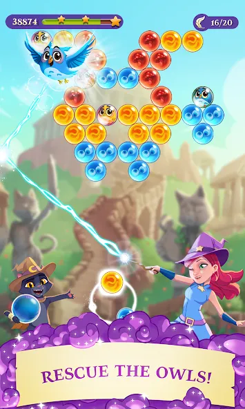 Bubble Witch 3 Saga (Бабл Витч 3 Сага)  [МОД Unlimited Money] Screenshot 1