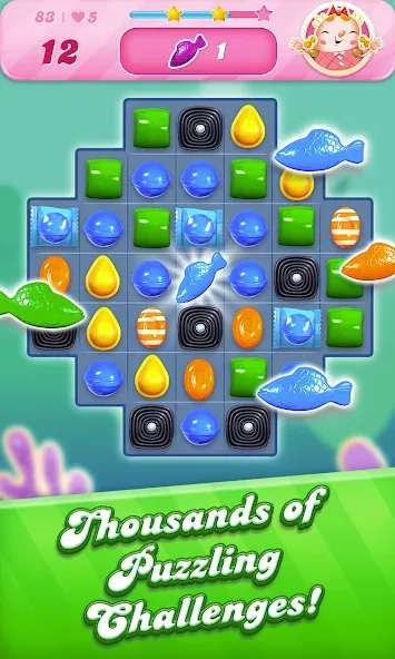 Candy Crush Saga (Кенди Краш Сага)  [МОД Все открыто] Screenshot 3