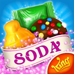 Скачать взлом Candy Crush Soda Saga (Кенди Краш Сода Сага)  [МОД Бесконечные деньги] на Андроид