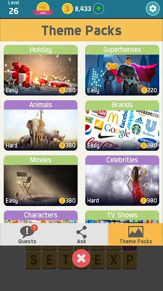 Pictoword: Fun Brain Word Game (Пиктоворд)  [МОД Бесконечные монеты] Screenshot 5