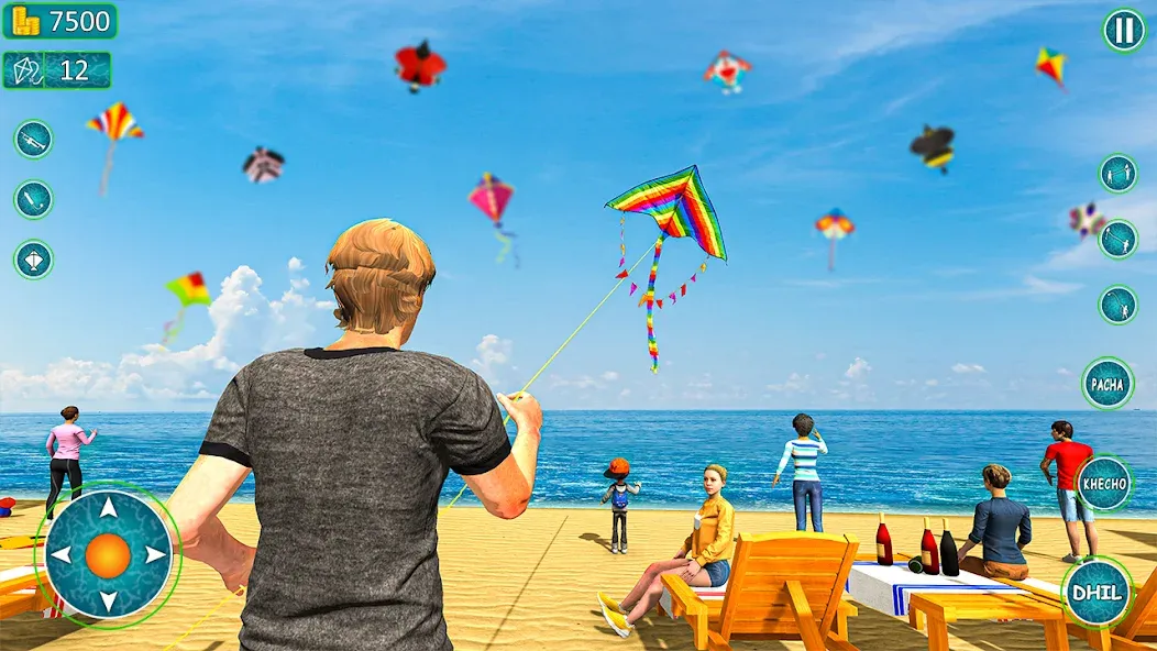 Kite Basant: Kite Flying Games  [МОД Бесконечные монеты] Screenshot 1