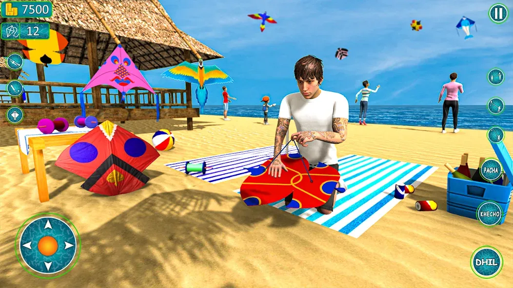 Kite Basant: Kite Flying Games  [МОД Бесконечные монеты] Screenshot 2