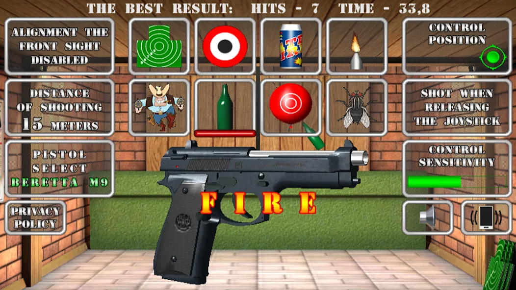 Pistol shooting. Desert Eagle (Пистолет стрельбы симулятор)  [МОД Бесконечные деньги] Screenshot 1