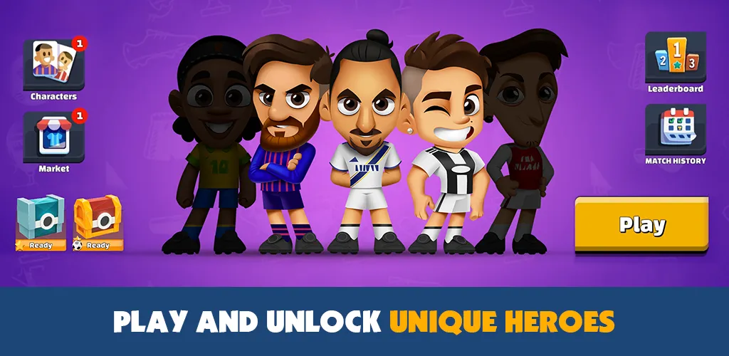 Super Soccer 3v3 (Online) (упер футбол 3 на 3)  [МОД Menu] Screenshot 3