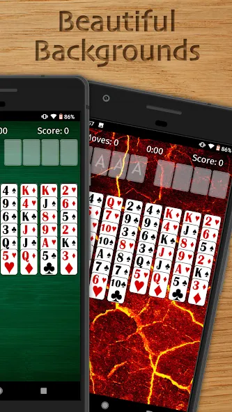 FreeCell Solitaire Classic (Фрисел Солитер Классик)  [МОД Много монет] Screenshot 2