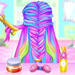 Скачать взлом Braided Hair Salon Girls Games [МОД Menu] на Андроид