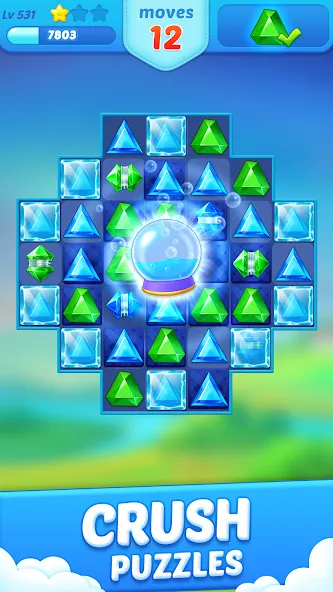 Jewel Crush™ - Match 3 Legend  [МОД Mega Pack] Screenshot 3