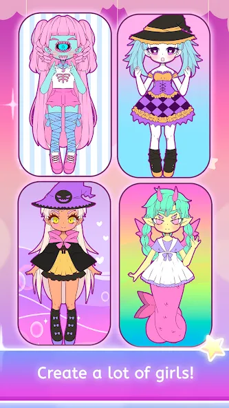 Mimistar dress up chibi doll (Министар)  [МОД Меню] Screenshot 4