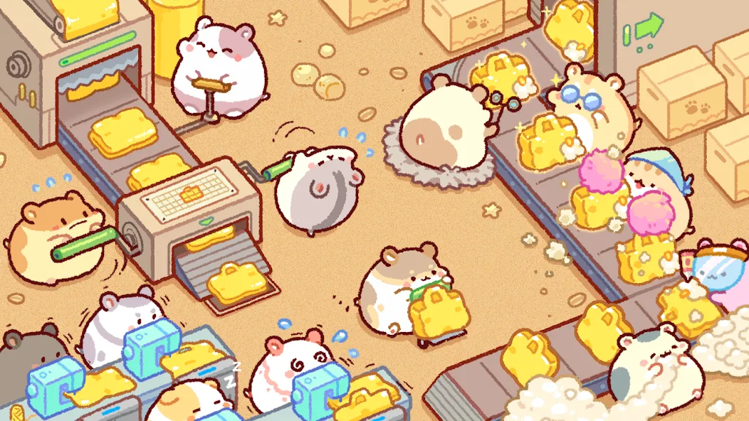 Hamster Bag Factory : Tycoon (Хэмстер сумка фабрика)  [МОД Меню] Screenshot 1