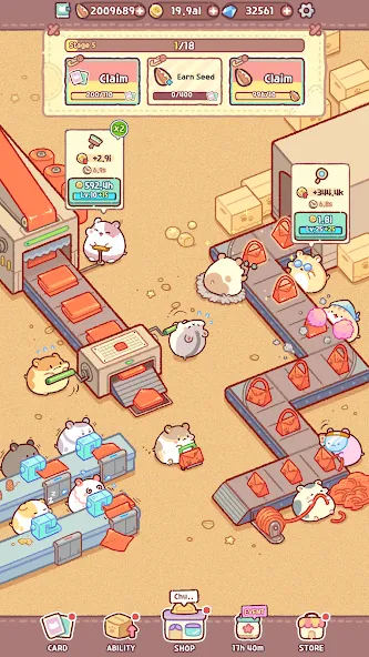 Hamster Bag Factory : Tycoon (Хэмстер сумка фабрика)  [МОД Меню] Screenshot 5