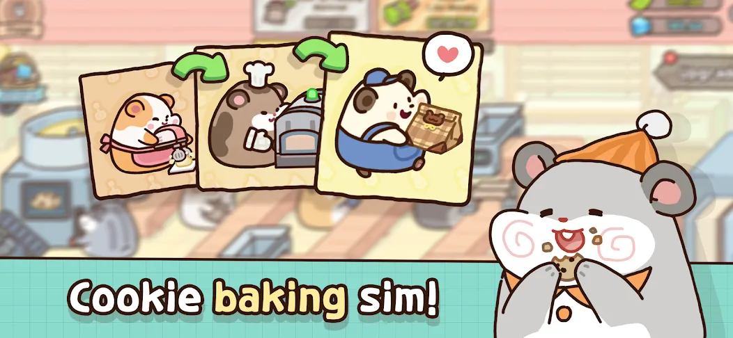 Hamster Cookie Factory  [МОД Menu] Screenshot 1