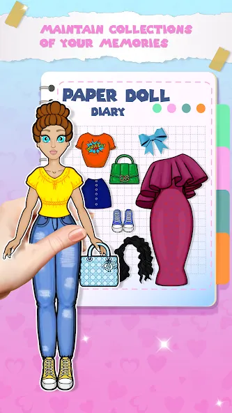 Paper Doll Dress up Games  [МОД Бесконечные деньги] Screenshot 2