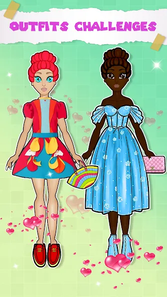 Paper Doll Dress up Games  [МОД Бесконечные деньги] Screenshot 3