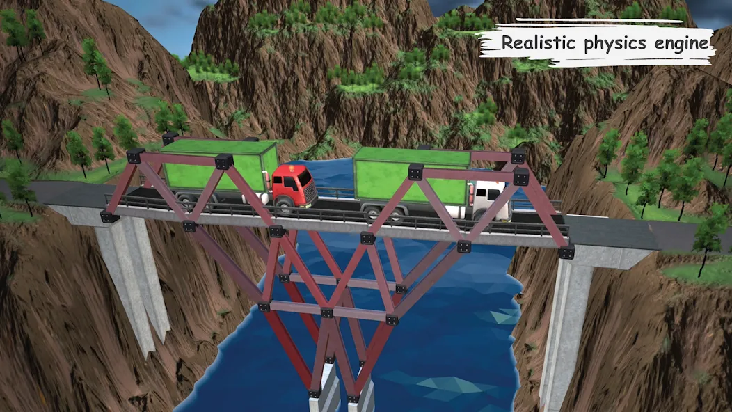 Bridgezz: Bridge Construction (Бриджзз)  [МОД Много денег] Screenshot 4