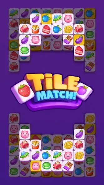 Tile Match - Matching Game (Тайл Матч)  [МОД Бесконечные деньги] Screenshot 5