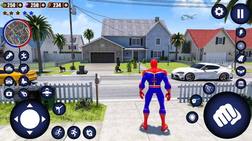 Flying Superhero Robot Games (Флайинг Супергерой Робот Игры)  [МОД Бесконечные монеты] Screenshot 4