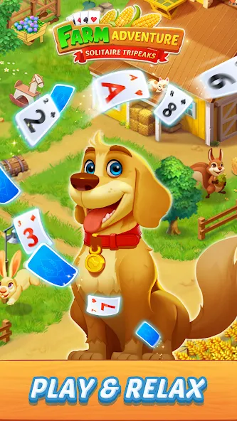 Solitaire Farm Adventure (Солитер)  [МОД Unlimited Money] Screenshot 1