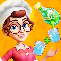 Скачать взлом Merge Cooking:Theme Restaurant  [МОД Mega Pack] на Андроид