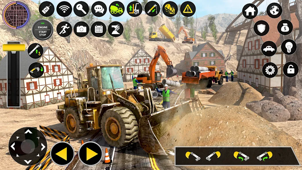 Construction Excavator Game 3D  [МОД Много монет] Screenshot 3