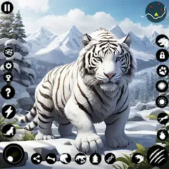 Скачать взлом Arctic White Tiger Family Sim [МОД Меню] на Андроид