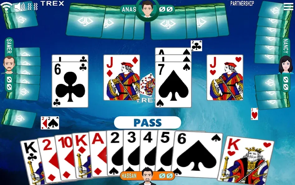 Golden Card Games Tarneeb Trix (Голден Кард Геймс Тарниб Трикс)  [МОД Menu] Screenshot 2