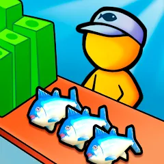 Скачать взлом My Fish Mart: Idle Tycoon Game (Мой рыбный магазин) [МОД Бесконечные монеты] на Андроид