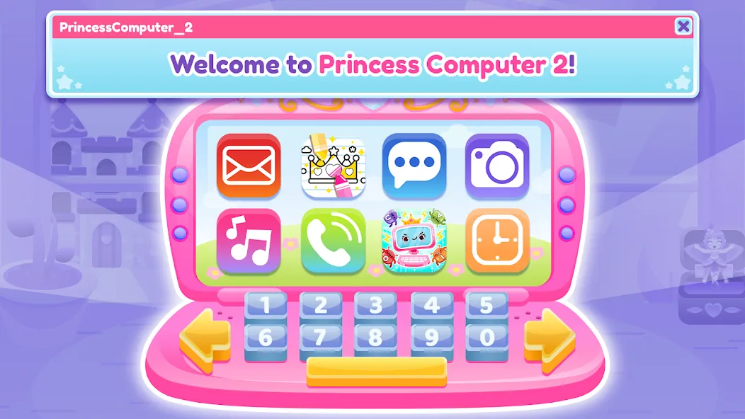 Princess Computer 2 Girl Games  [МОД Unlimited Money] Screenshot 1