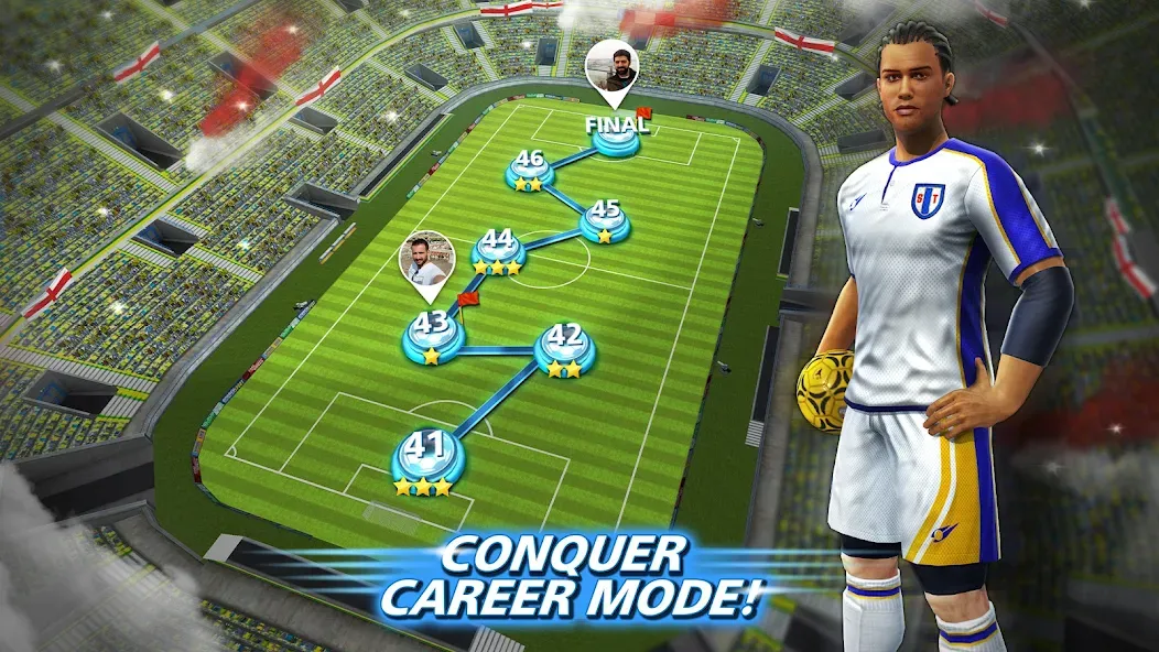 Football Strike: Online Soccer (Футбольный забастовка)  [МОД Mega Pack] Screenshot 5