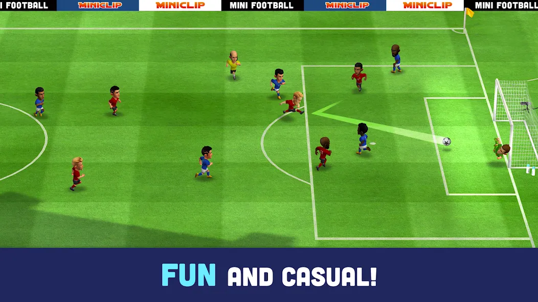 Mini Football - Mobile Soccer (Мини Футбол)  [МОД Много монет] Screenshot 2