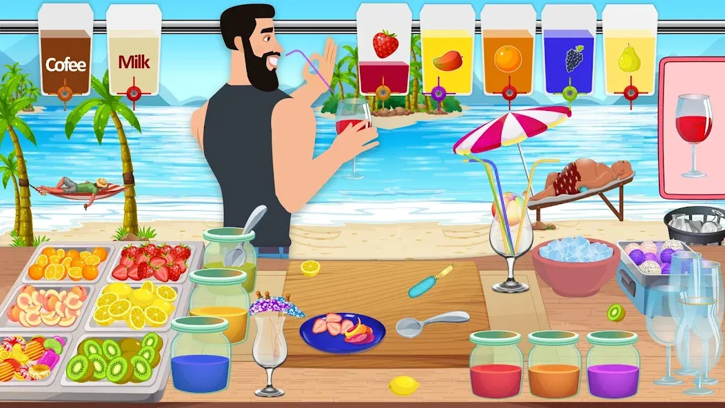 Boba cocktail:DIY recipe games  [МОД Unlocked] Screenshot 1