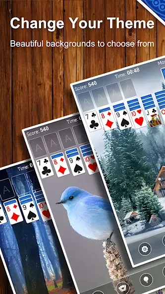 Solitaire Card Game (Солитер карточная игра)  [МОД Бесконечные монеты] Screenshot 3