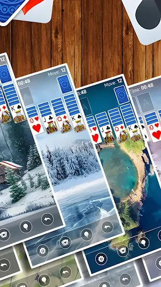 Solitaire Card Game (Солитер карточная игра)  [МОД Бесконечные монеты] Screenshot 4