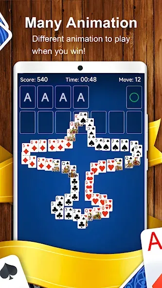 Solitaire Card Game (Солитер карточная игра)  [МОД Бесконечные монеты] Screenshot 5