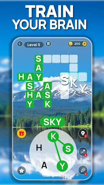 Word Scenery: Crossword (Ворд Трип)  [МОД Много денег] Screenshot 1