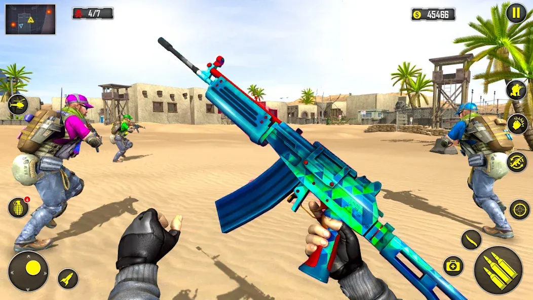 Fps Shooting Strike: Gun Games  [МОД Mega Pack] Screenshot 1