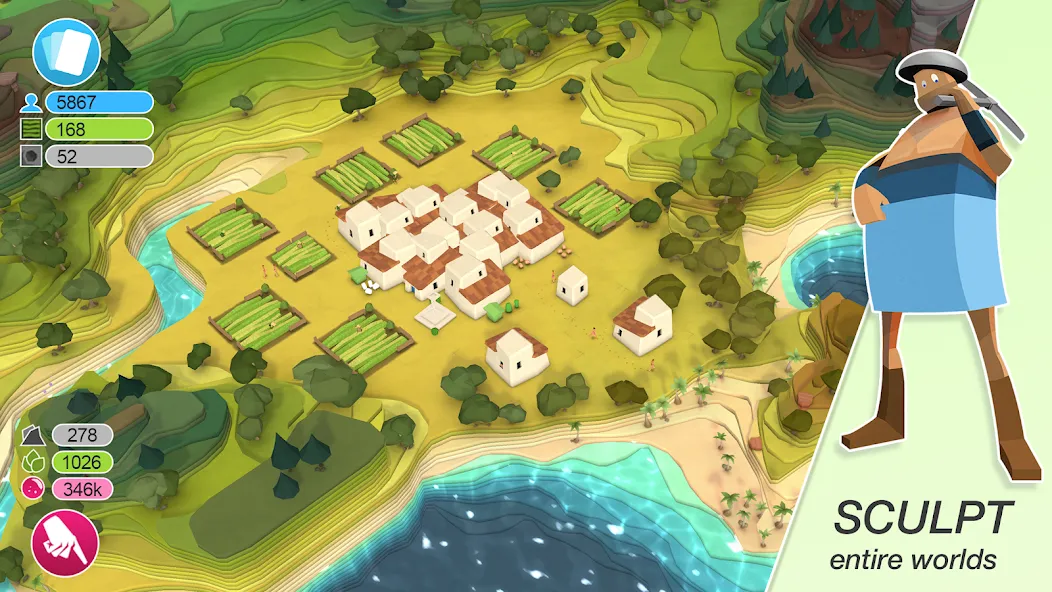 Godus (Годус)  [МОД Бесконечные деньги] Screenshot 1