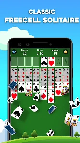 FreeCell Solitaire: Card Games (Фрицелл пасьянс)  [МОД Бесконечные монеты] Screenshot 1