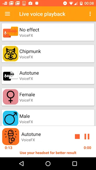 VoiceFX - Voice Changer with v  [МОД Меню] Screenshot 5