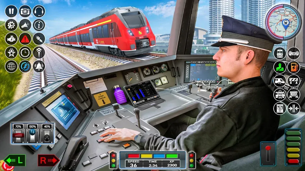 City Train Game 3d Train games  [МОД Меню] Screenshot 2