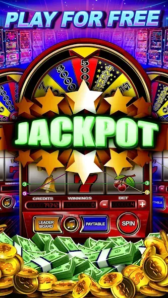 Money Wheel Slot Machine Game (Мани Вил Слот Машине Гейм)  [МОД Unlimited Money] Screenshot 2