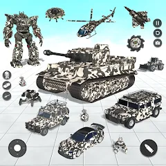 Скачать взлом Tank Robot Game Army Games (армейский танк робот трансформационная игра) [МОД Много денег] на Андроид