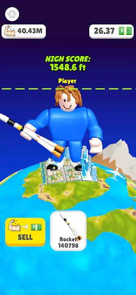 Lifting Hero (Лифтинг герой)  [МОД Много денег] Screenshot 3