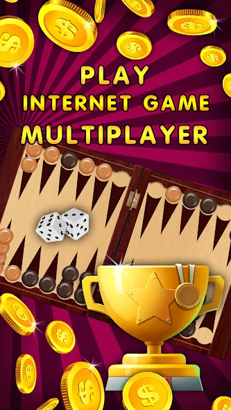 Backgammon Nard offline online  [МОД Много монет] Screenshot 3